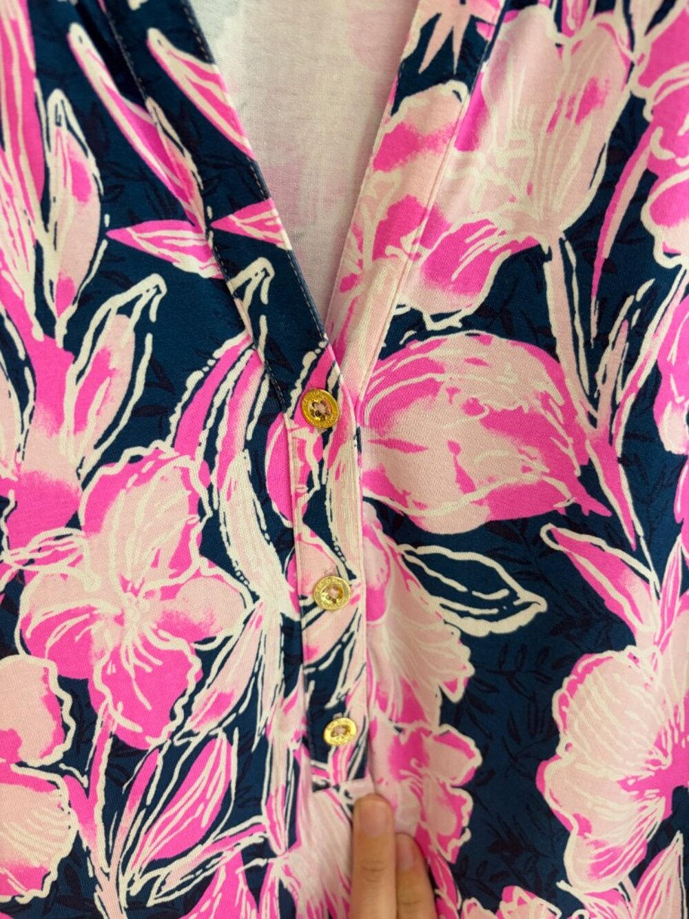 Lilly Pulitzer Holloway Maxi Dress Inky Navy Flamingo - Size L - Picture 5 of 8